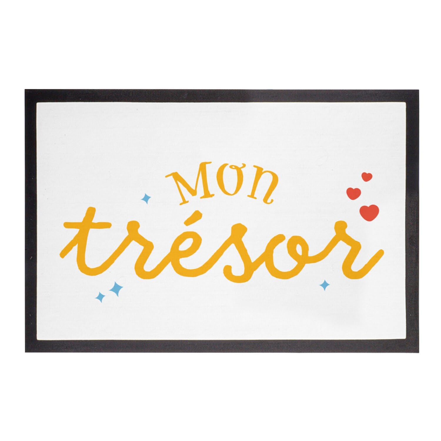 Paillasson Blanc Fabulous idée cadeau naissance 60x40cm pour parents
