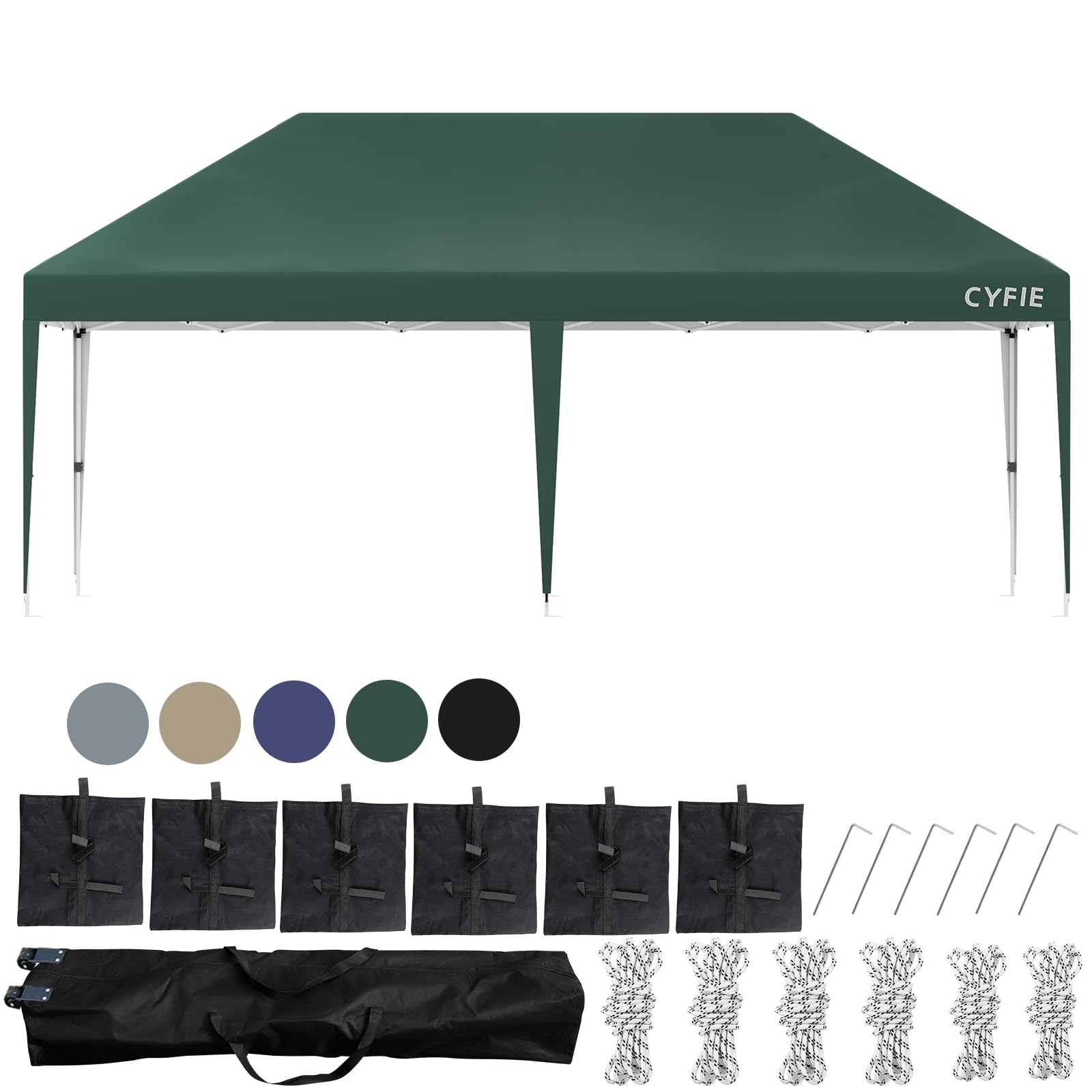 Amazon | CYFIE タープテント 3m×3m/3m×6m(強化型!) サイドシート付 高