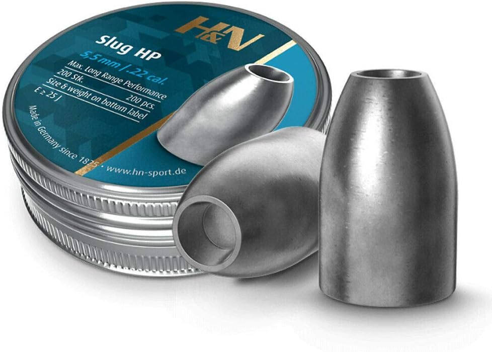 Wearable4U - Haendler and Natermann H&N Slug HP .22 Cal 5.53 mm Head 25 gr Air Guns Pellets