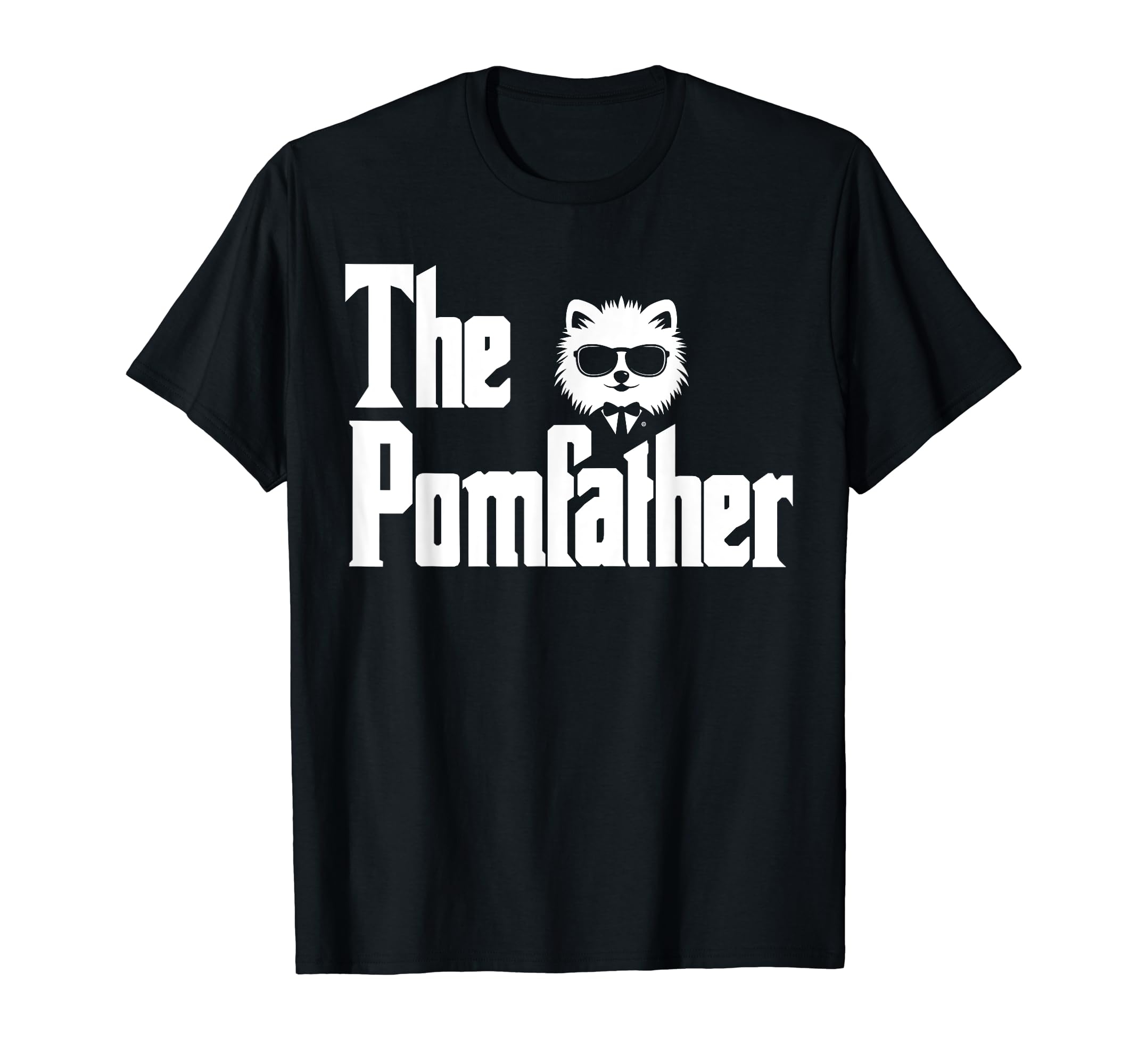 Pomeranian T Shirt Mens Gifts Dog LoversThe PomFather Funny Pomeranian Dog Dad Shirt Men Gifts T-Shirt