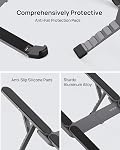 SODI Support pour ordinateur portable pour bureau - portatif & Support pour ordinateur portable pliable, support pour table de dessin réglable pour le travail, support en aluminium ergonomique pour MacBook (Gris)