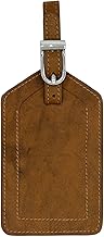 Antique Saddle Genuine Top Grain Leather Luggage Tag