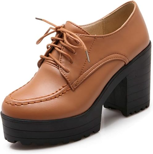 Amazon オックスフォードシューズ 厚底 大きいサイズ レディース レースアップシューズ おじ靴 ハイヒール 9 5cm 3e 痛くない 歩きやすい マニッシュシューズ ローファー カジュアルシューズ 軽量 黒 茶色 22cm 26 5cm レースアップ
