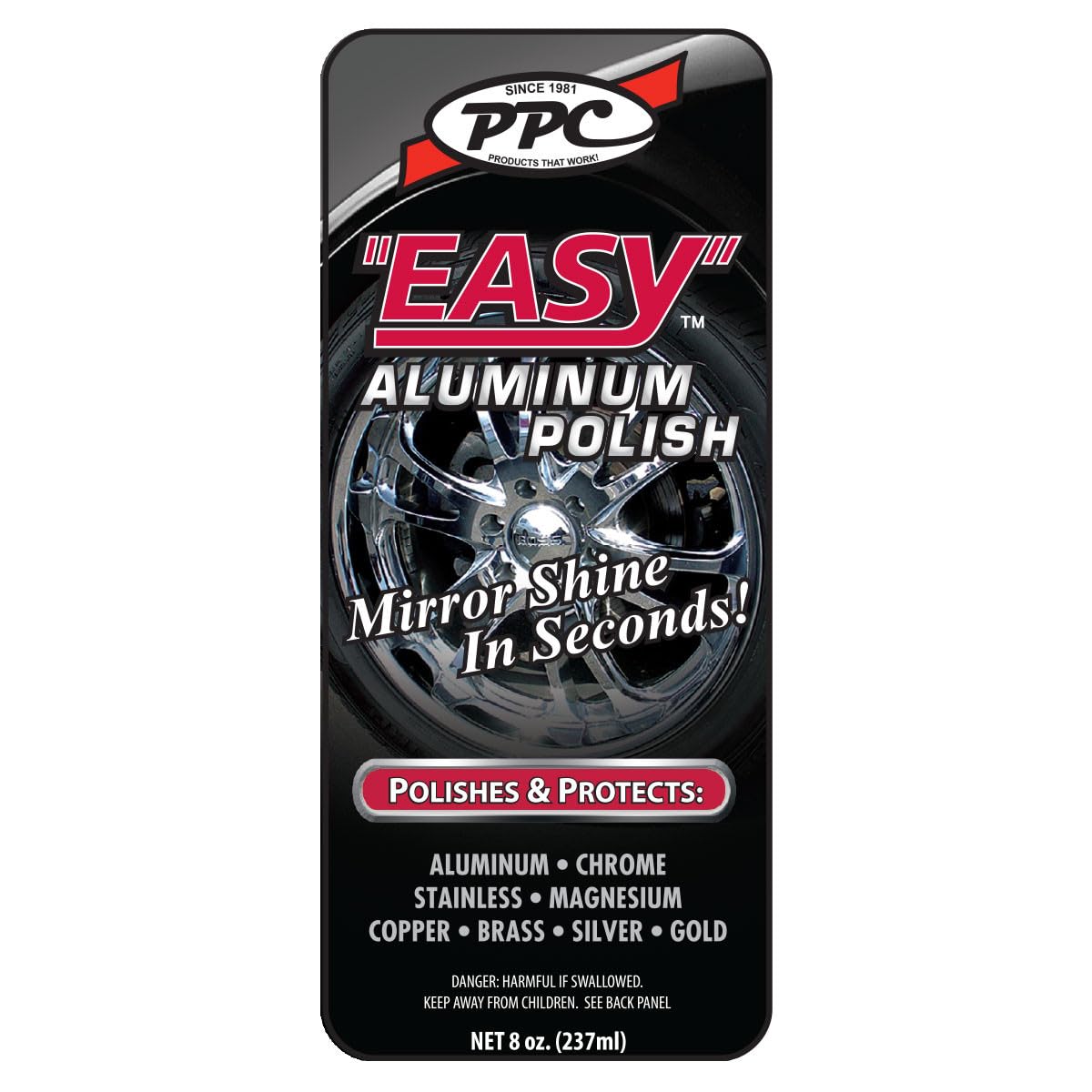 PPC Easy Aluminum Polish, Mirror Shine in Seconds