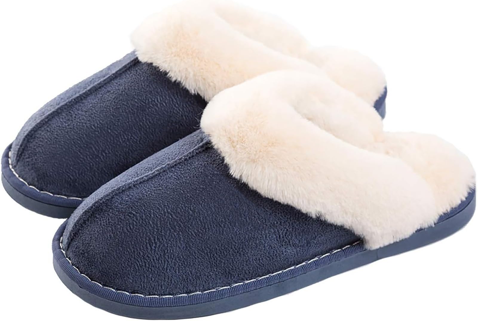 Slippers for Men/Women Fluff Slippers House Winter Non-Slip Warm Slippers Comfortable Shoes Indoor/Outdoor | Peludas suave forro,espuma de memoria,Antideslizantes,Confortables,aptas para interior y exterior.