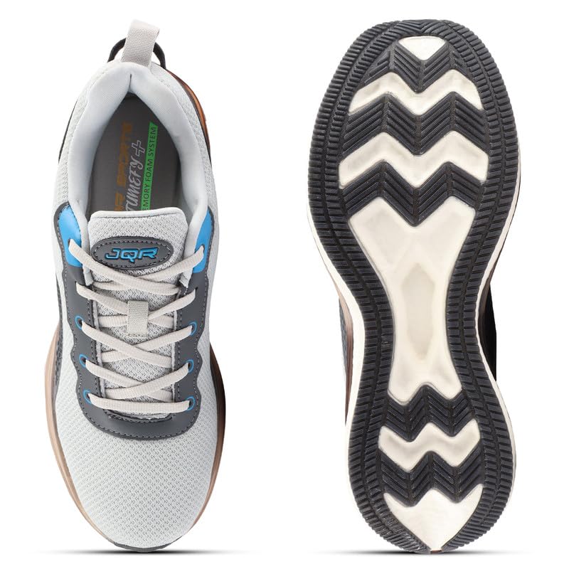 Image of JQR Rapid FIRE Sports Shoe for Men | Breathable Mesh | Shock Absorption | Nonslip | Lightweight & Comfortable | Stylish & Durable for Running, Gym, Walking, Jogging & Casual Use for Everyday Wear