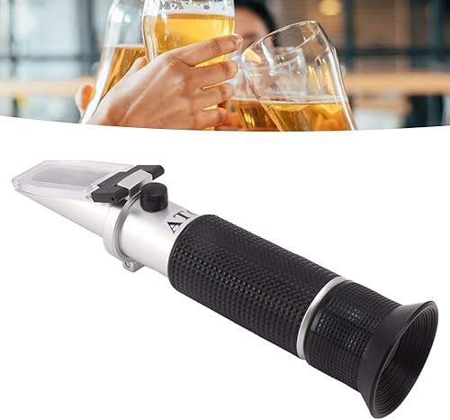 Miniatura 8 de TOPINCN Refractómetro de mano Alcohol 1.000 Resultados Rápidos Probador Medidor Cerveza Brix Mango para Refractómetros de Aluminio