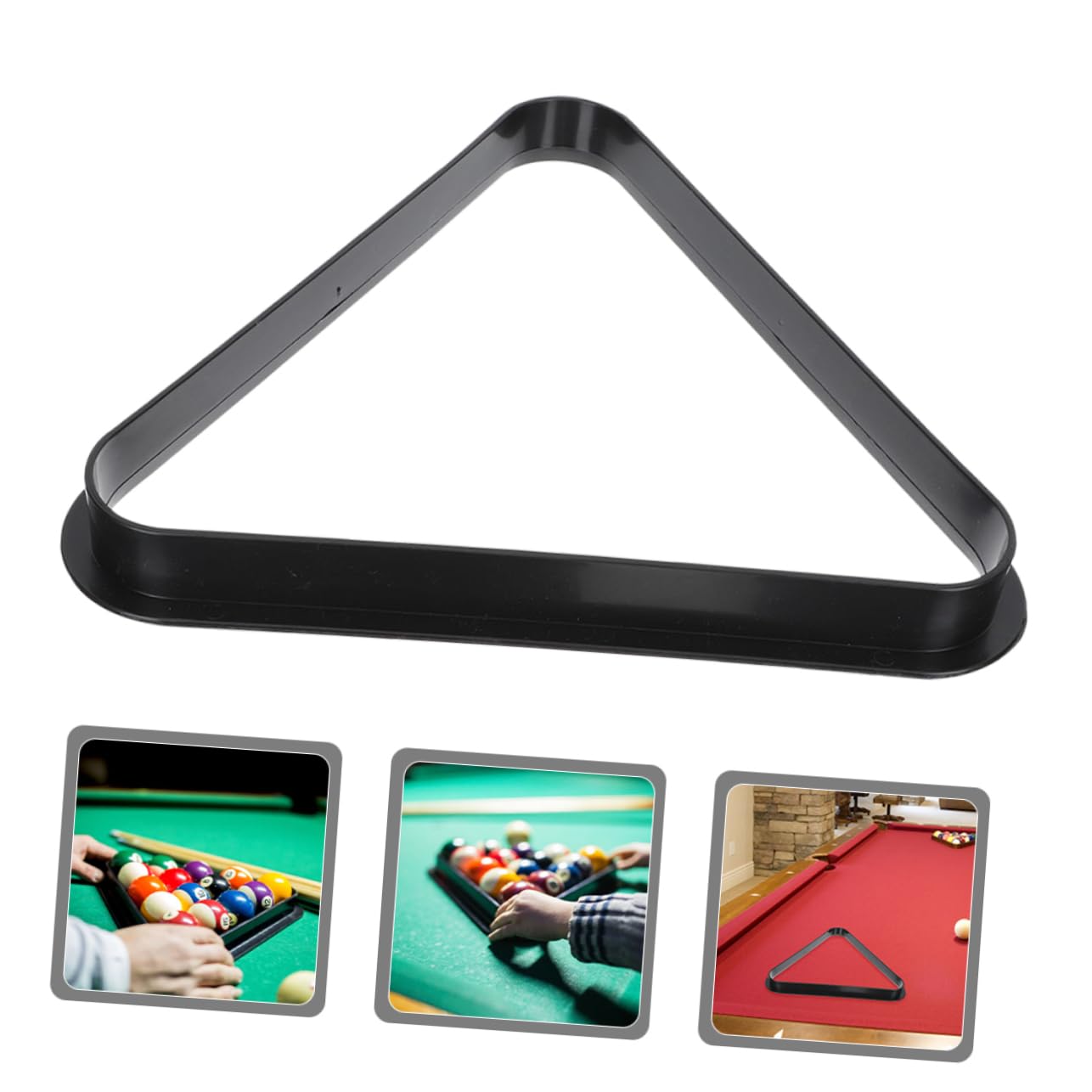 SUPVOX Estante Triangular de Plástico para Bolas de Billar, Soporte Organizador para Mesa de Billar