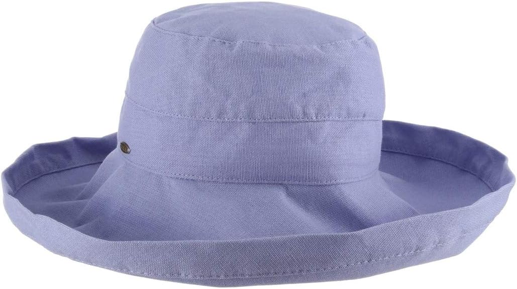 Scala womens Cotton Big Brim Hat With Inner Drawstring & Upf 50+ Rating - Image 5