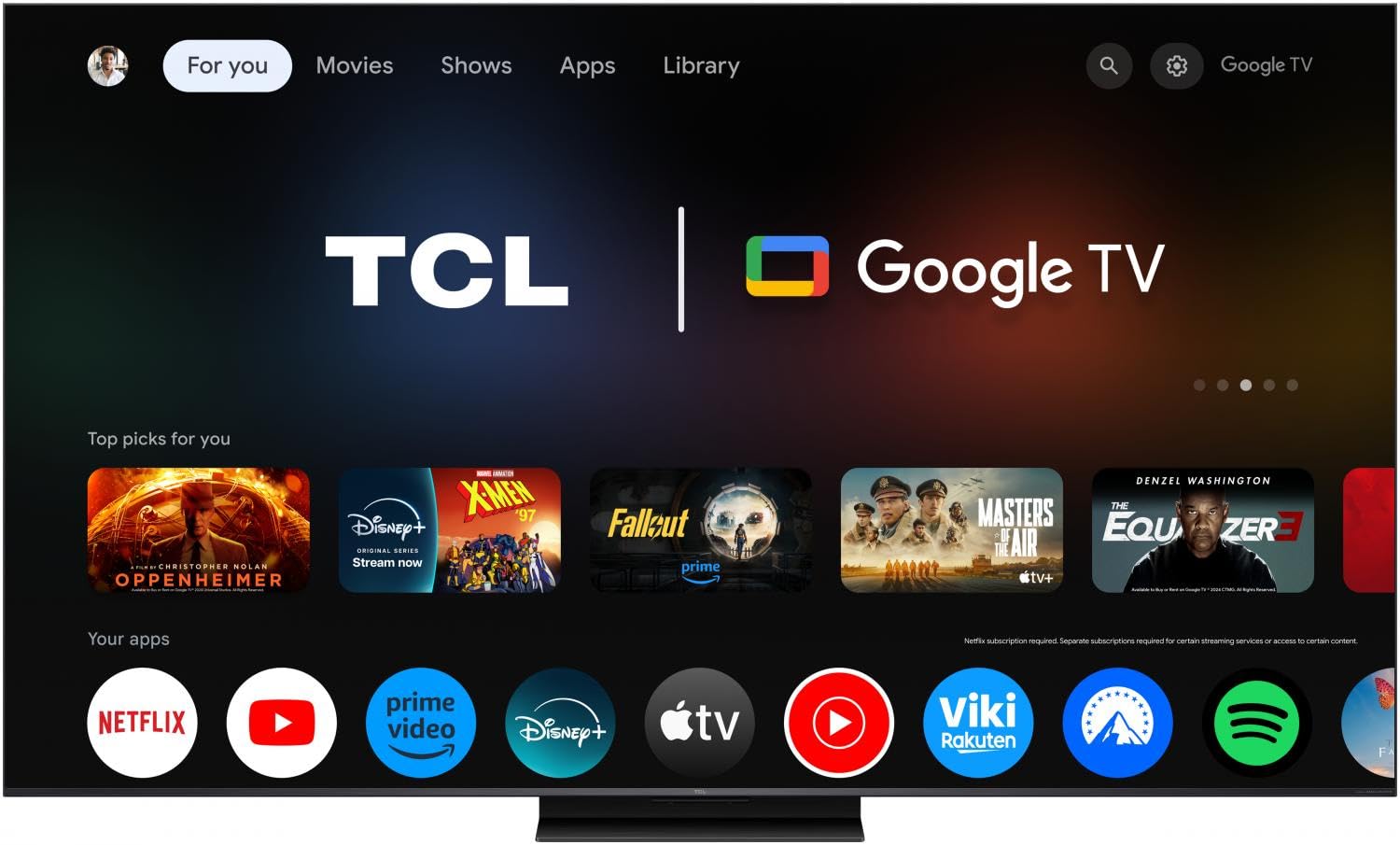 "TV SQLED MINILED 55""4K 144HZ T2/S2 SMART GOOGLE TV"