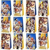 12pcs Basketball Party Favor Gift Bags,Birthday Party Supplies for Birthday Basketball Party Decorations.
