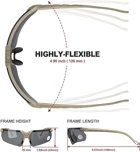 Miniatura 3 de Xaegistac Anteojos de disparo con estuche antivaho para caza de hombres y mujeres