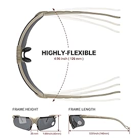 xaegistac Shooting Glasses with Case Anti Fog Hunting Safety Glasses for Adults