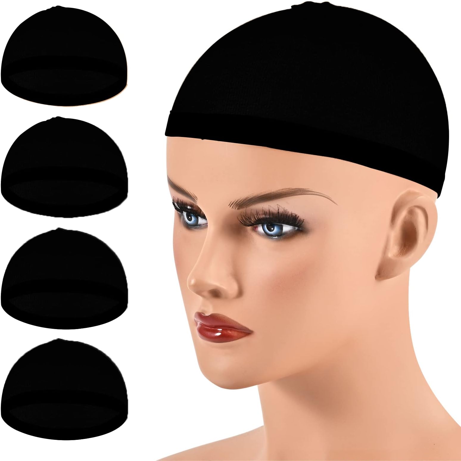 Stocking Wig Cap Ultra Thin -Breathable, Sweat Absorber & Stretchable Wig Caps for Women, One Size Fits All