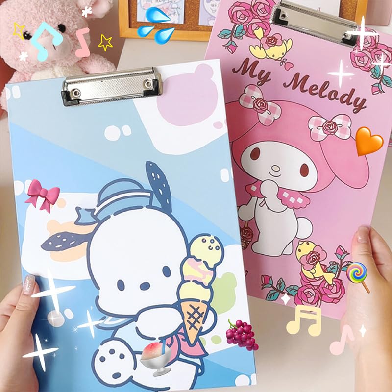 OMEIU Store 5PCS Plastic Wallets A4, 5 Different Designs Plastic Folders Popper Folder with Snap Closure - Image 2