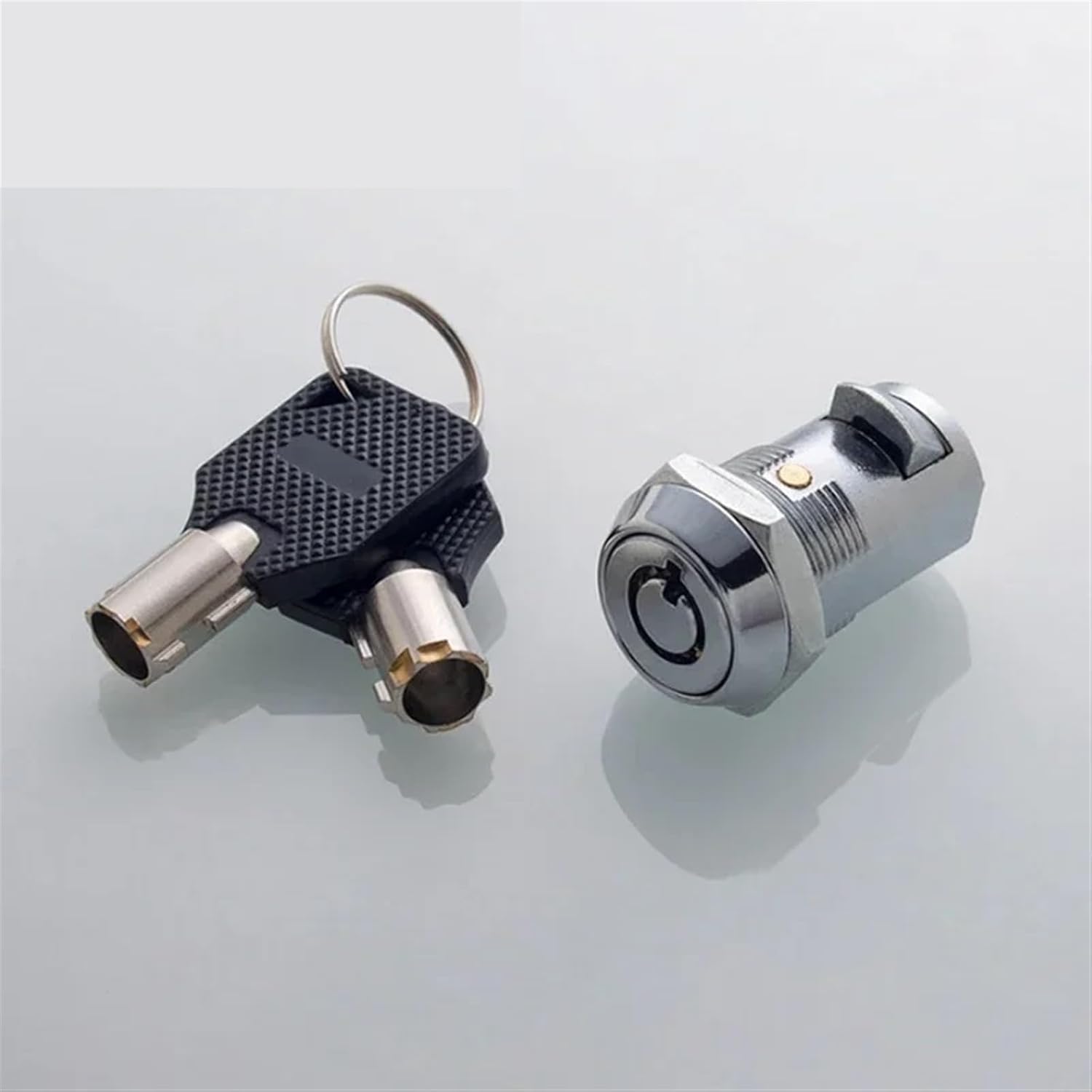 Cabinet Lock Flat Key Tubular Key for Electronical Box Fire Cabinet Car Truck Train Industry Machine MS466 H 1Pcs(818-1)