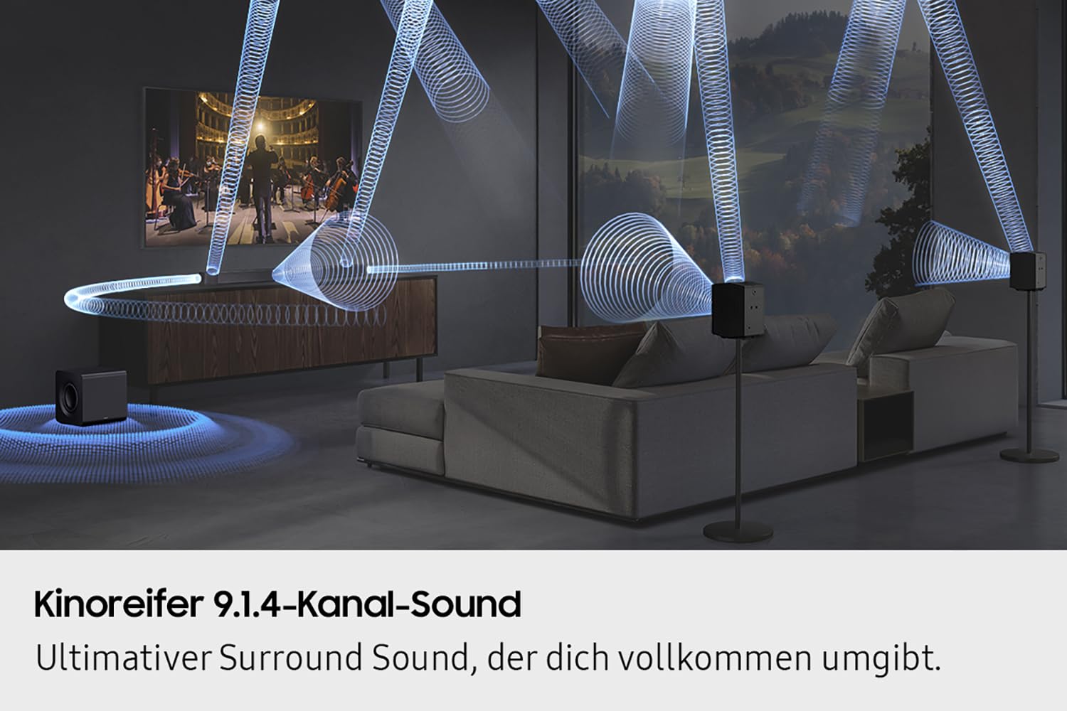 Soundbar Samsung Hw-Q935gf/Zg 9.1.4 Canali 17 Altoparlanti Wireless Bluetooth Hdmi Wifi Hdr Nero (Reacondicionado)