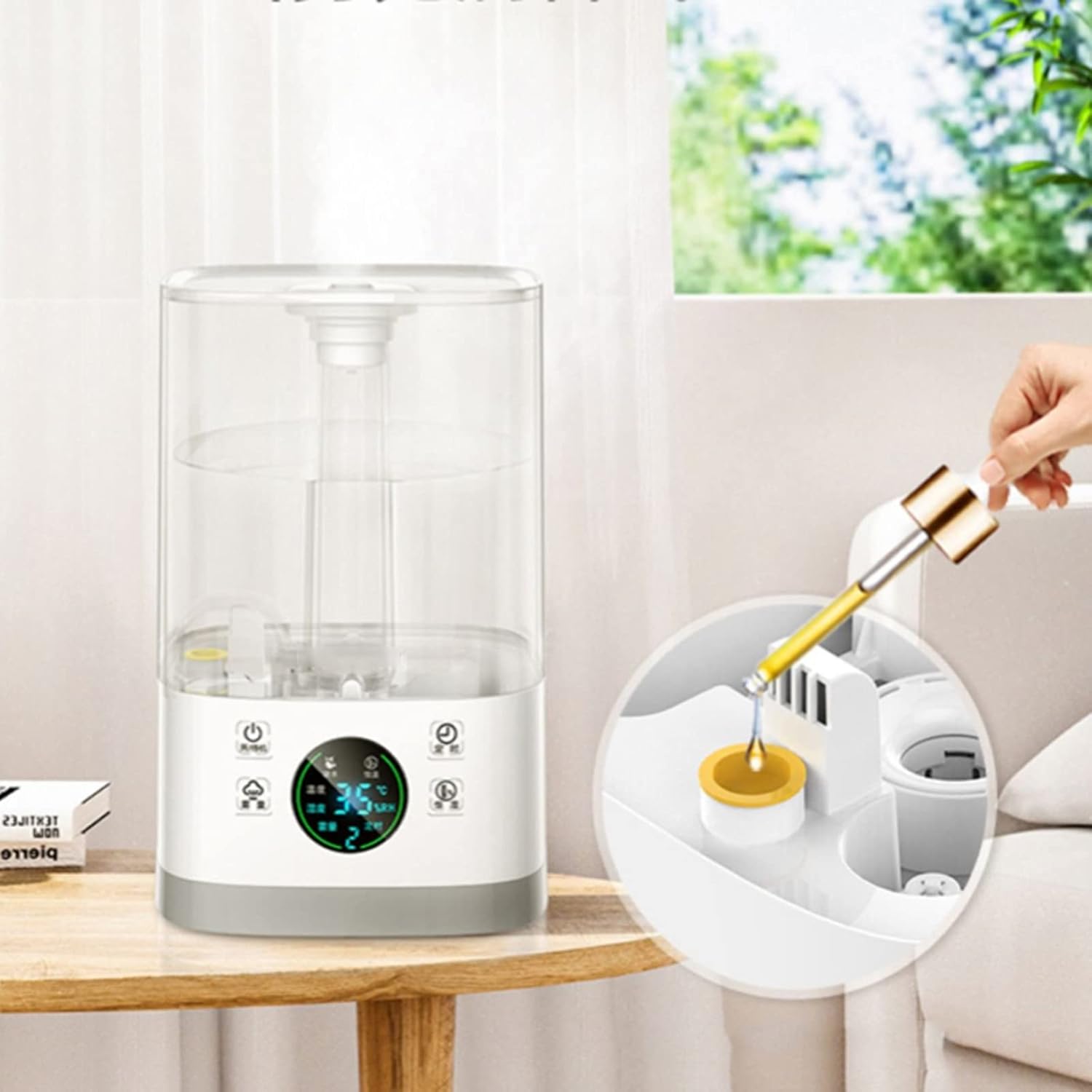 Fill Warm and Cool Mist Auto Sleep Mode Auto Shut-Off Super Quiet. Humidifier