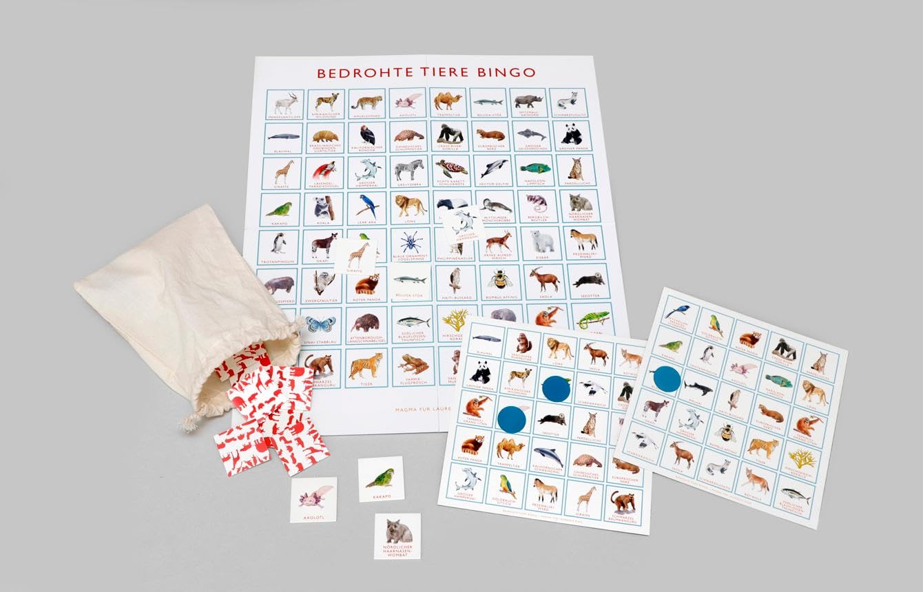 Bedrohte Tiere Bingo