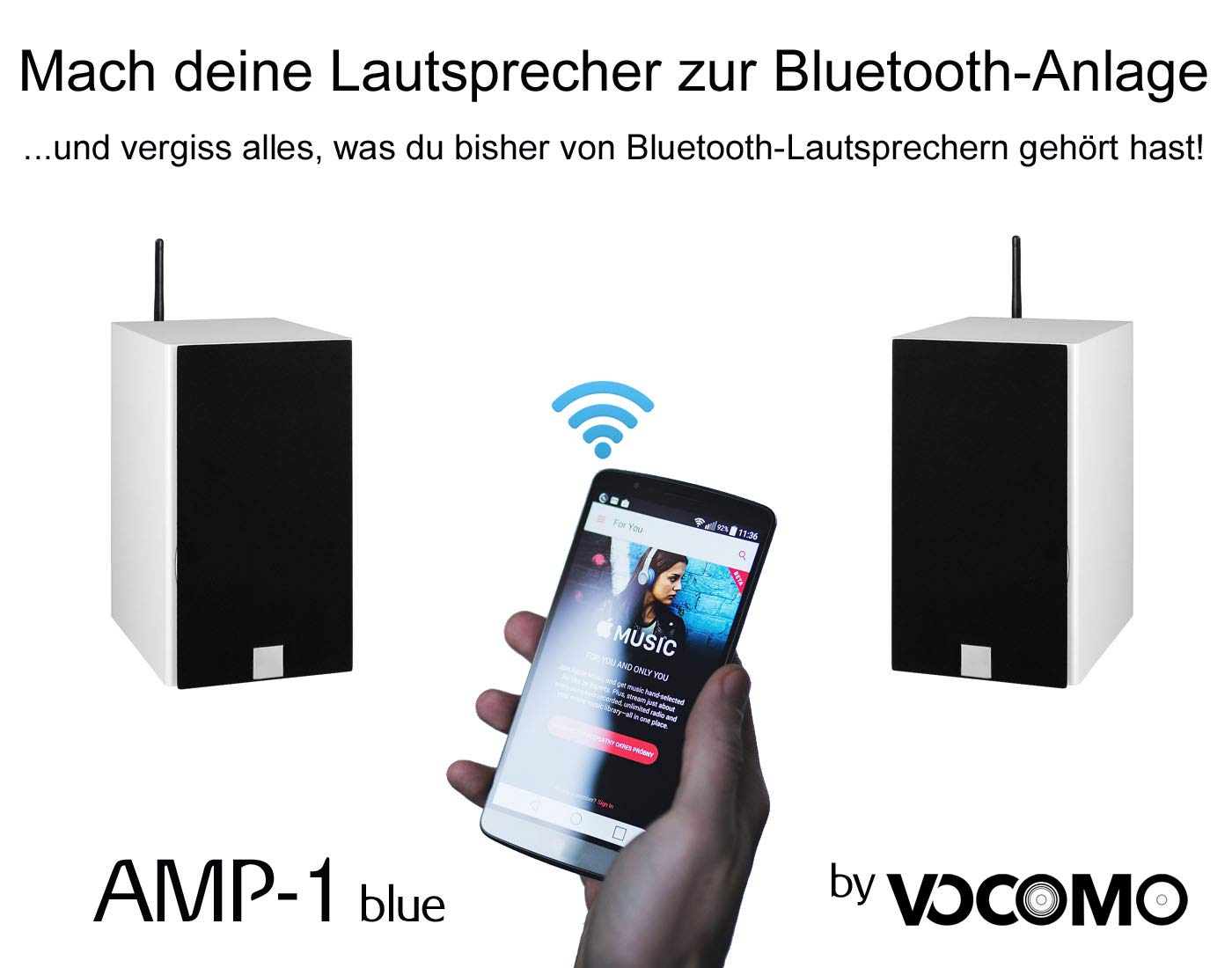 AMP-1 Blue Bluetooth TWS Verstärker mit aptX Paar