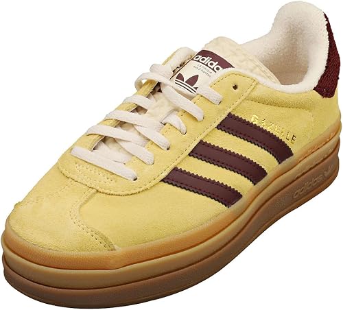 adidas Originals Gazelle Bold W, ALMYEL/MAROON/WONWHI, 4 UK