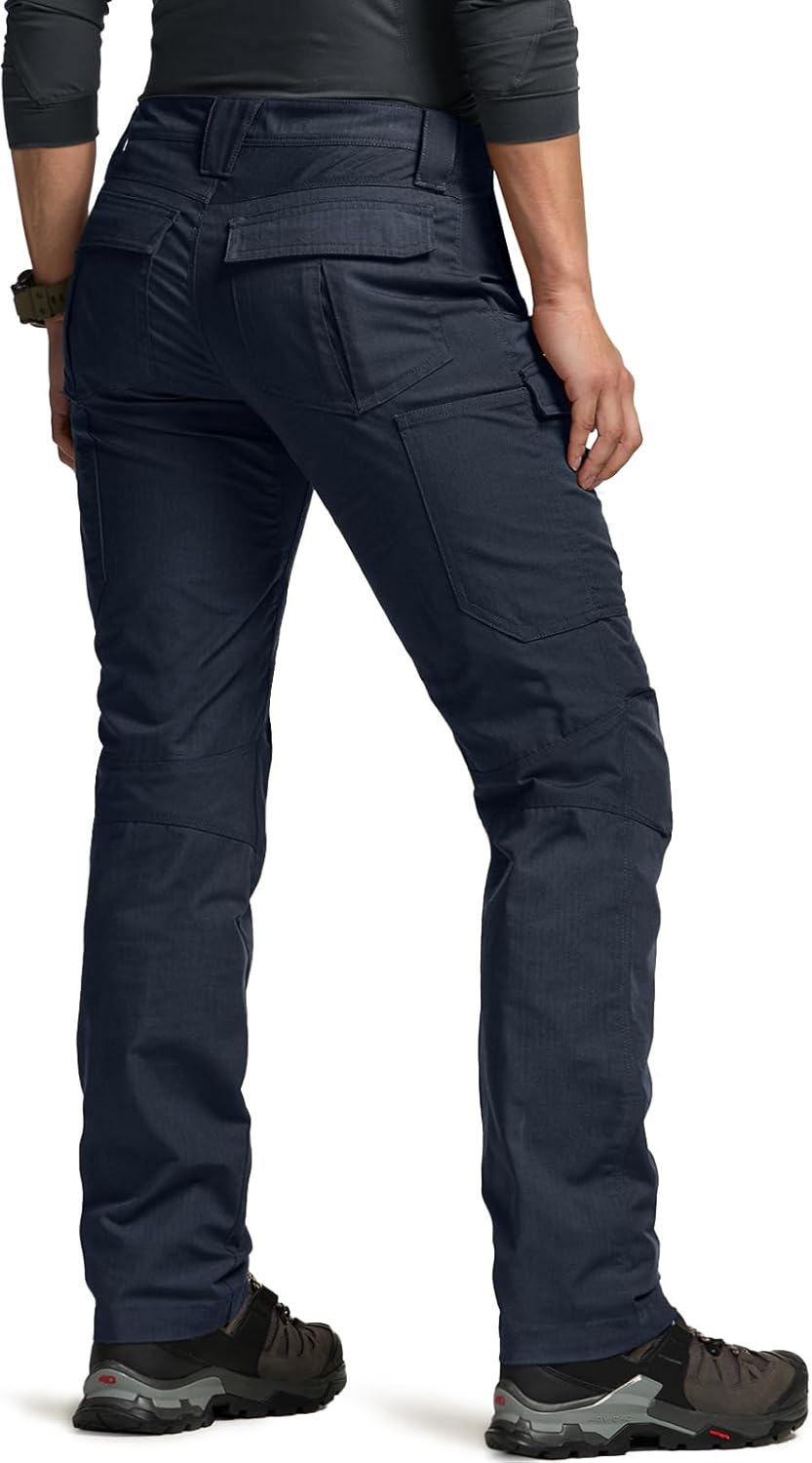 CQR Women's Flex Stretch Tactical Pants, Water Resistant Ripstop Cargo Work Pants with Pockets for Outdoor & Hiking - Image 2