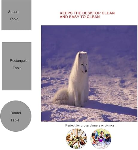 Vista 38 de Mantel de textura de mármol Redondo para mesa de 4 sillas, rectangular para fiestas de Navidad, 30 x 30 pulgadas