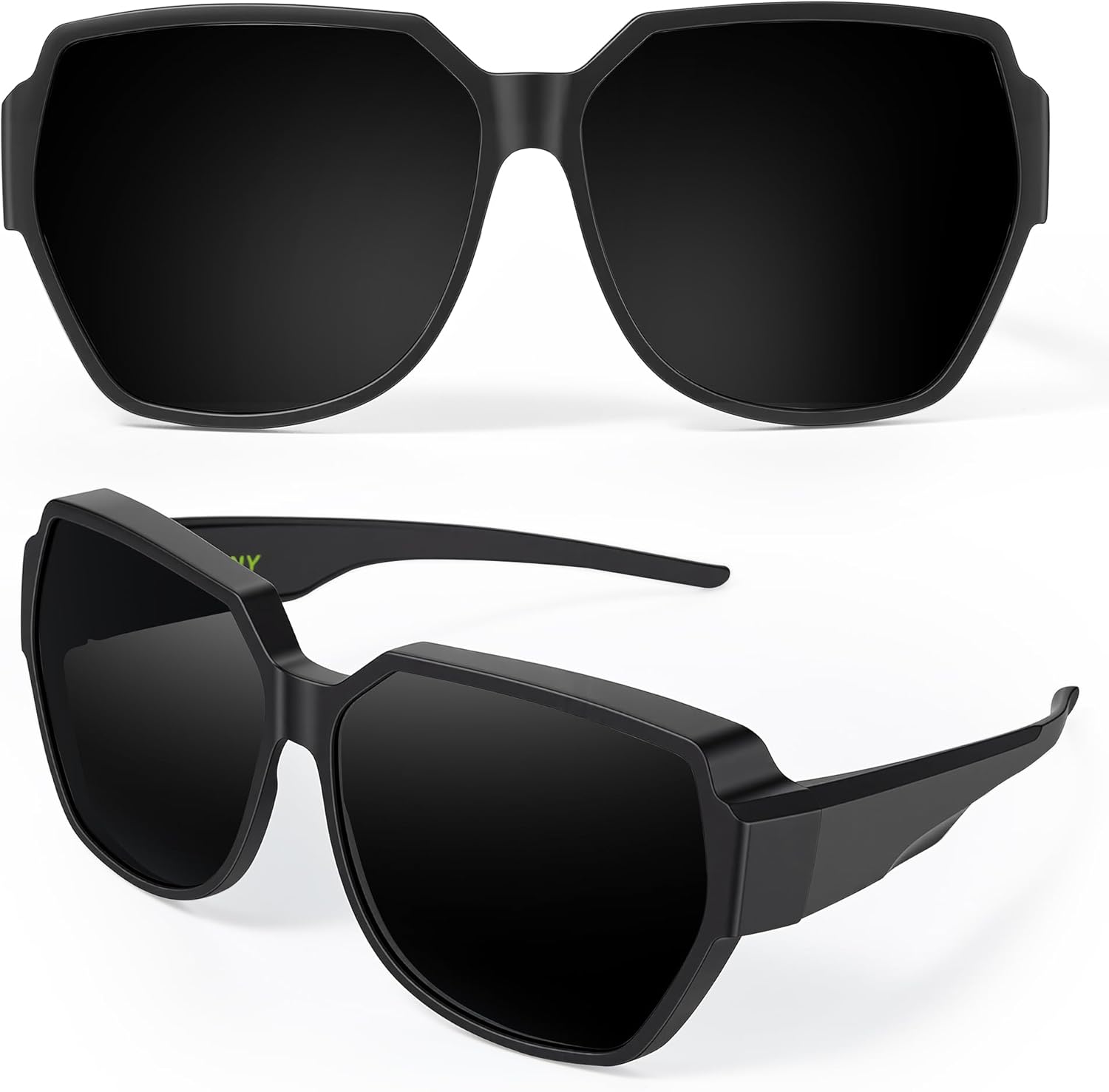 THUNY Polarized Fit Over Glasses Sunglasses for Men Women,Oversized Trendy Sunglasses UV400 Protection for Fishing Driving