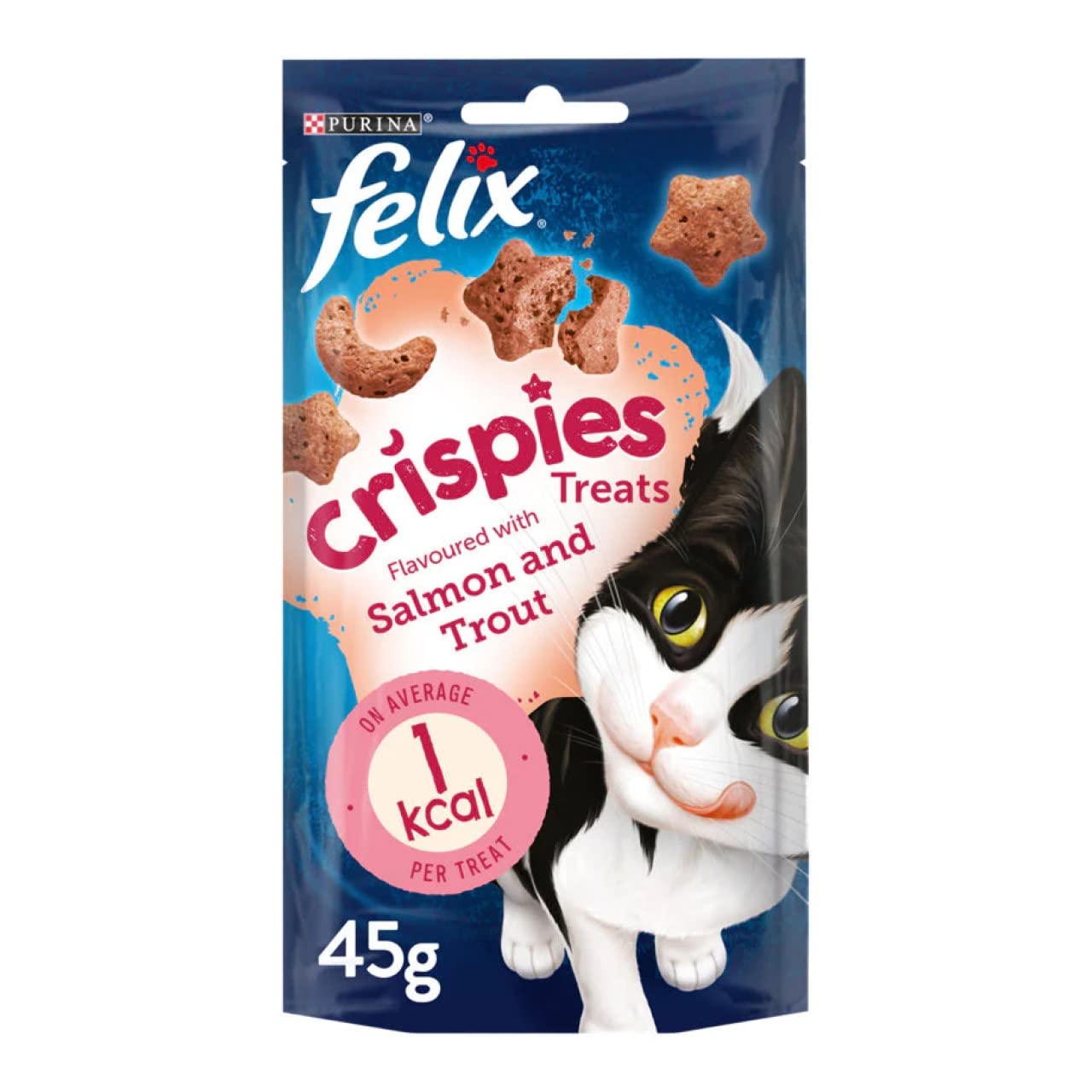 FELIX Crispies Cat Treats Salmon and Trout 45g