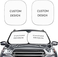 Vista 25 de Parasol para parabrisas de automóvil con estampado de playa tropical, protección universal para proteger el interior del automóvil, bloquea