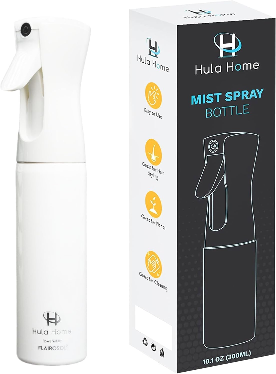 Hula Home Continuous Mist Spray Bottle - All White