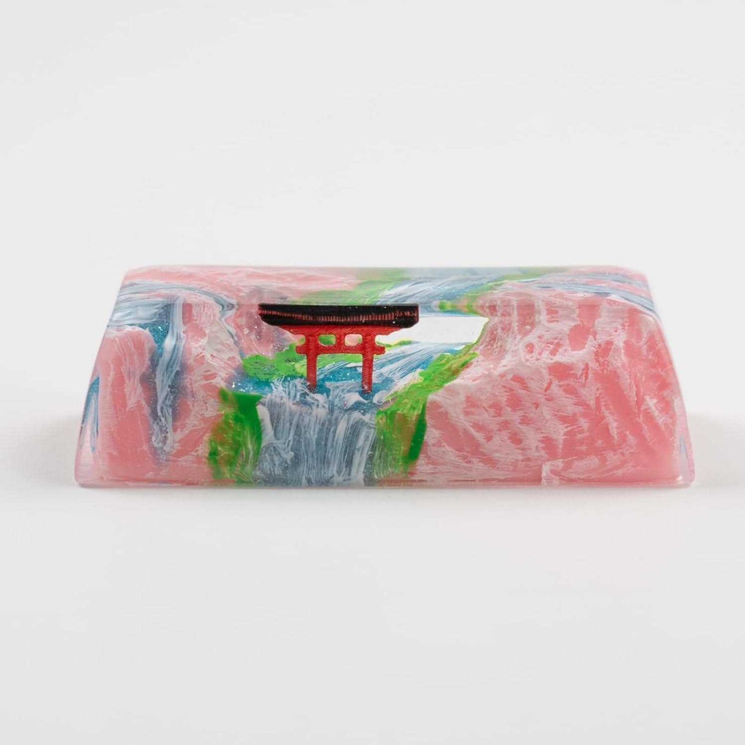 ULTRAEQUIP Artisan Keycaps Cherry Torii Shine Through, Resin Handmade Keycaps 2.25U for Shift Enter Mechanical Keyboard
