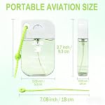 Vaporisateur d'assainissement des mains Power Mist - 1.3fl.oz Scent de menthe avec hydratant antibactérien porte-clés pour les voyages & Quotidien essentiel