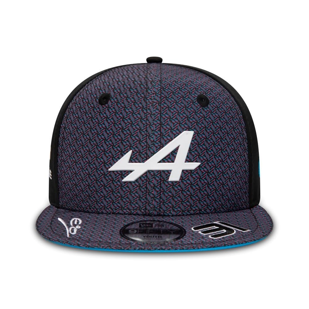 Alpine 2023 Team Driver Estaban Ocon 9Fifty Pre Curve Kids - czarny, Czarny