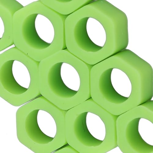 Miniatura 9 de 100pcs Código Dental Anillos Silicona Código de Color Instrumento Anillos para Instrumentos Identificación (Verde)