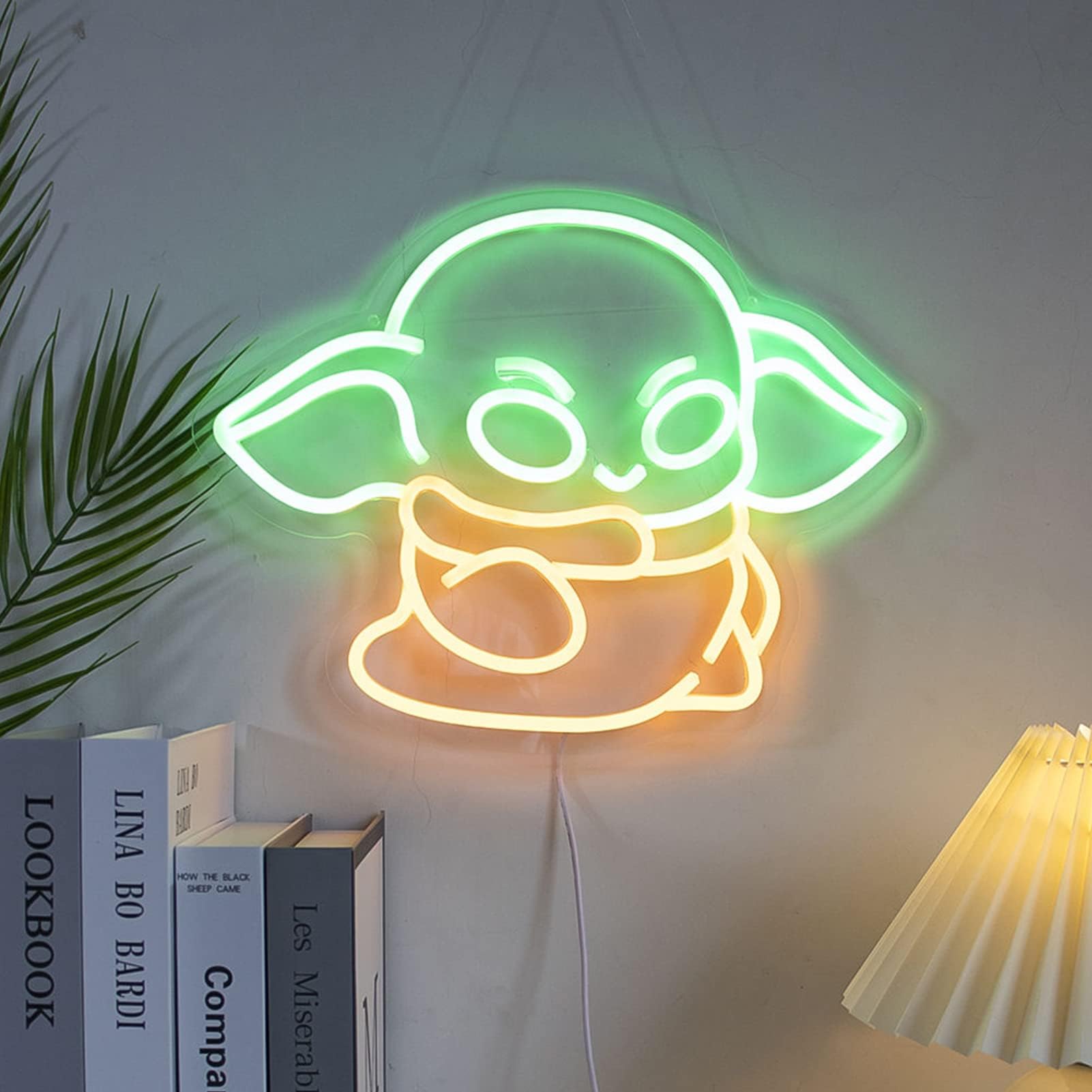 Slardar Alien funny light neon sign power by usb with dimmable switch Retro Arcade neon decor for Bedroom Man Cave, Party, Gaming Club Neon Wall Signs(alien)