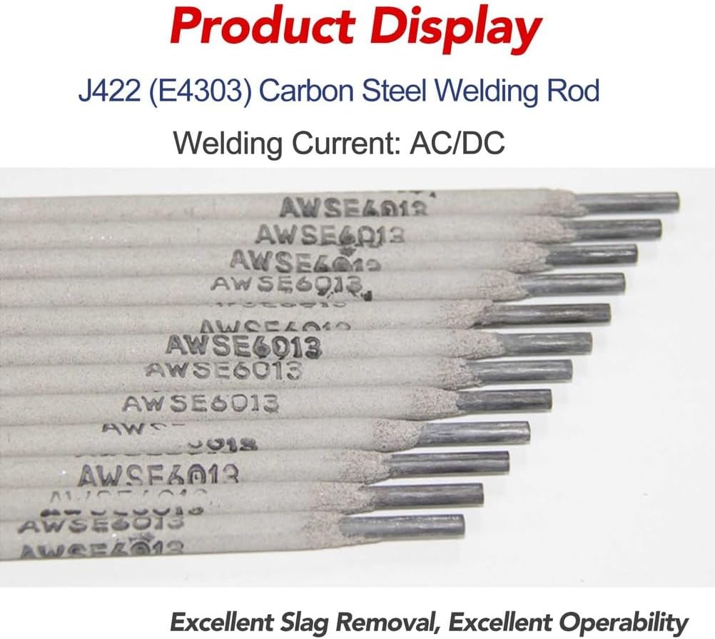 E6013 Welding Rods Weight 5Kg General Purpose ARC J421 Low Carbon Steel Sticks Electrodes for Architectural Steel Structures,Diameter 3.2mm