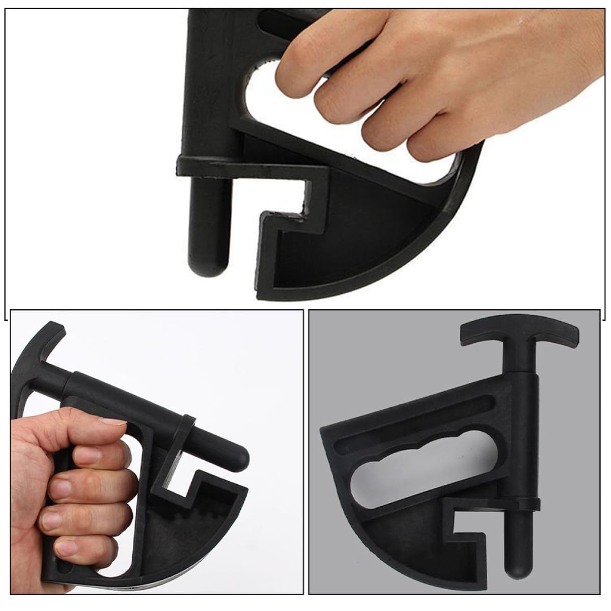 Strumento Manuale Design Ergonomico 3 Pezzi per Smontaggio Pneumatici in Plastica Morsetto Rim Clamp e Semplice da Usare per Manutenzione Auto