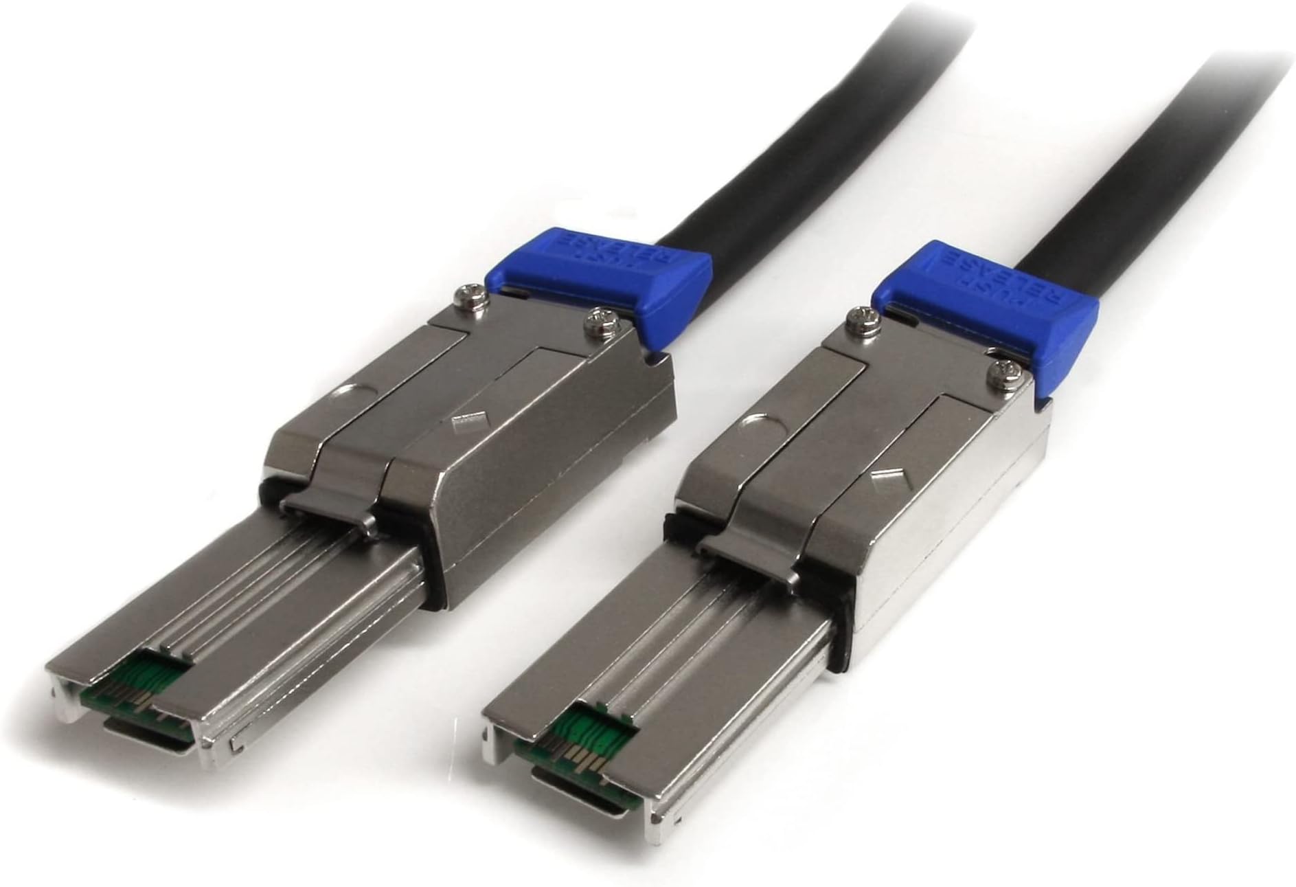 StarTech.com 2m External Mini SAS Cable - Serial Attached SCSI SFF-8088 to SFF-8088 - 2x SFF-8088 (M) - 2 meter, Black , TAA (ISAS88882)