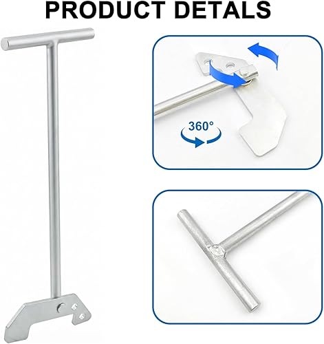 Miniatura 4 de Llave de eliminación de basura, llave para desatascar basura compatible con Waste King, Moen e InSinkErator - para desalojar atascos o desorden