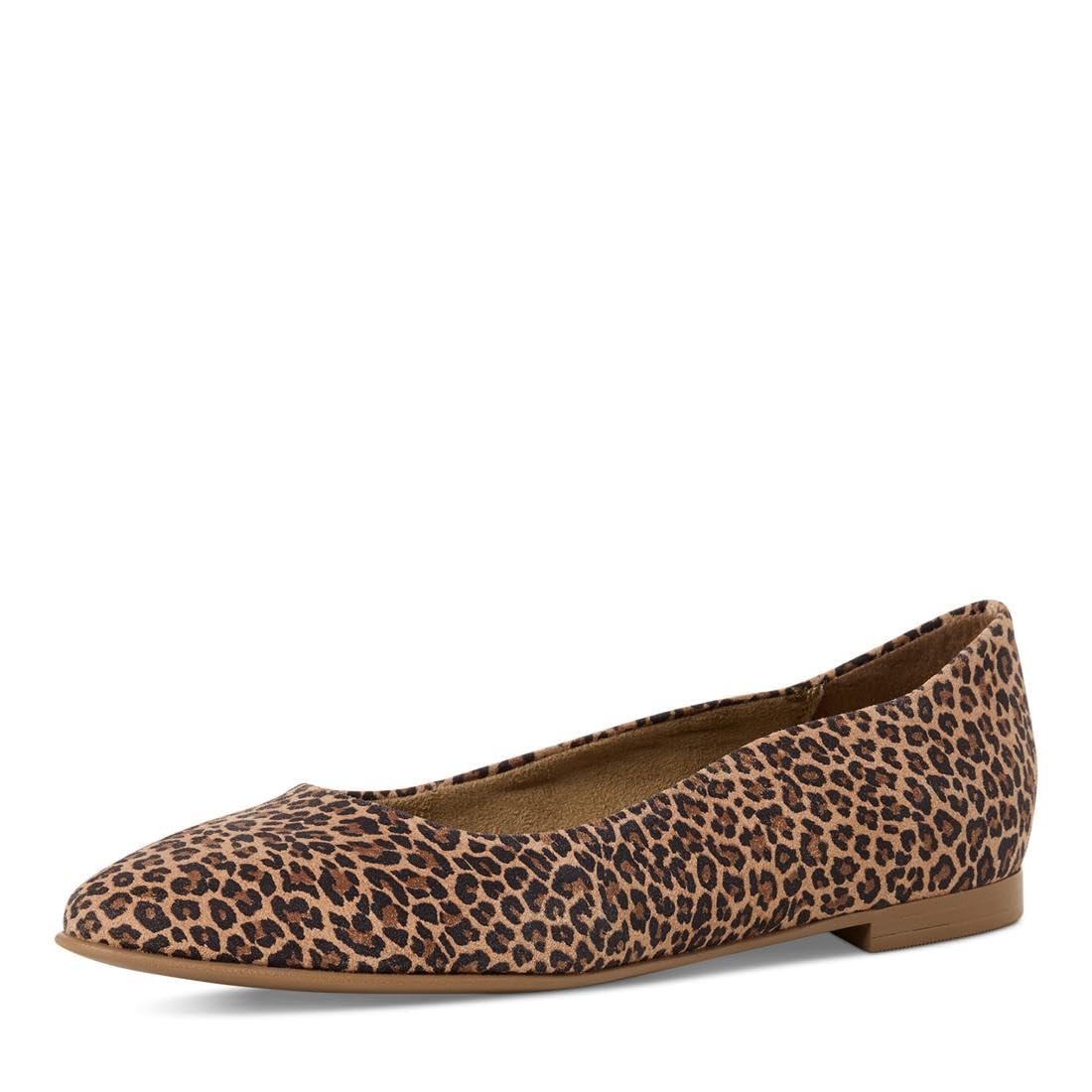 Tamaris Women's ballet flat leather flat brown 6.5 UK