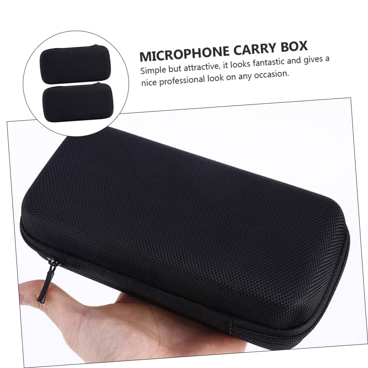 4pezzi Eva Borsa Protettiva Per Microfono e Compatta Custodia Di Stoccaggio Per Microfoni e Accessori