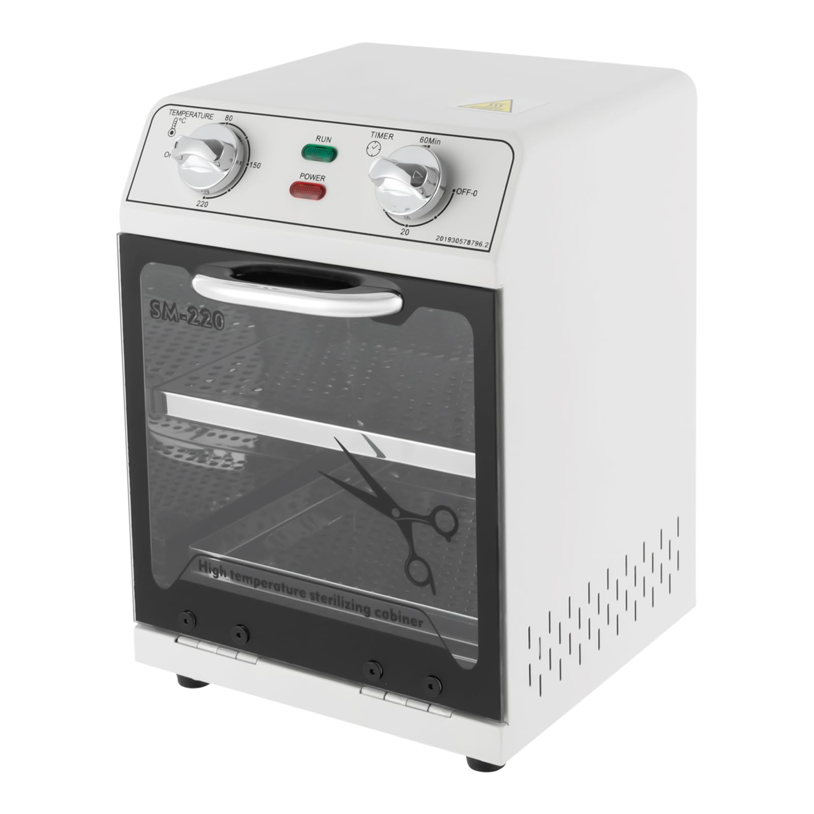 Esterilizador de aire caliente 8L Esterilizador de calor seco Esterilizador de temperatura ajustable para instrumentos Esterilizador de alta temperatura con temporizador