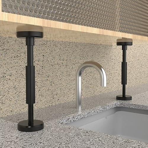 家具転倒防止 突っ張り棒 2本入 18-45cm 耐震 耐圧200kg 防災グッズ 家具転倒防止ポール 伸縮棒 地震対策 狭い隙間用 超簡単な設置 本棚 テーブル 冷蔵庫タンス の底部の強化型耐震固定棒