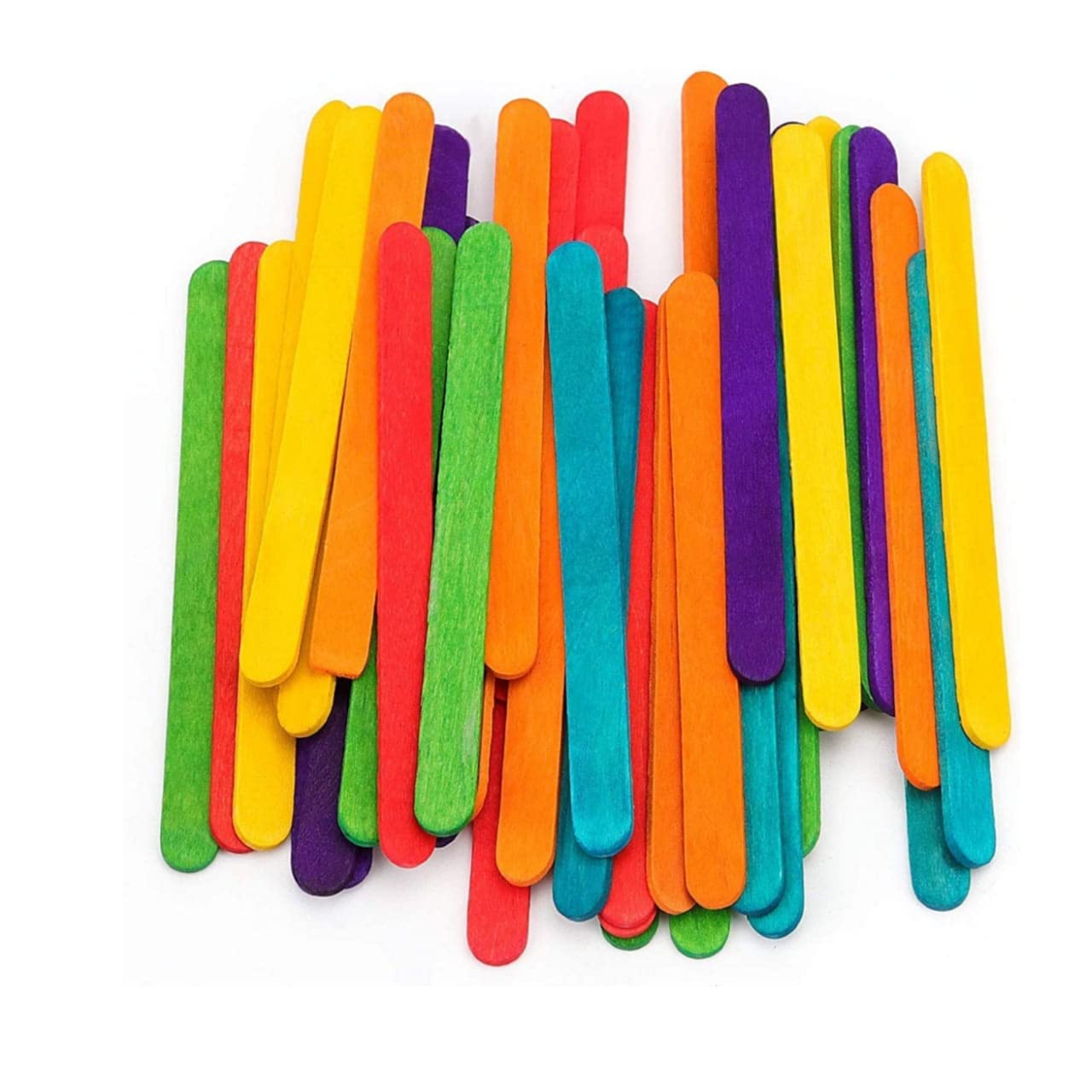 IMTION ® 320 Colourfull Wooden Sticks Ice Cream Stick Multi Colour Project Work Art and Craft