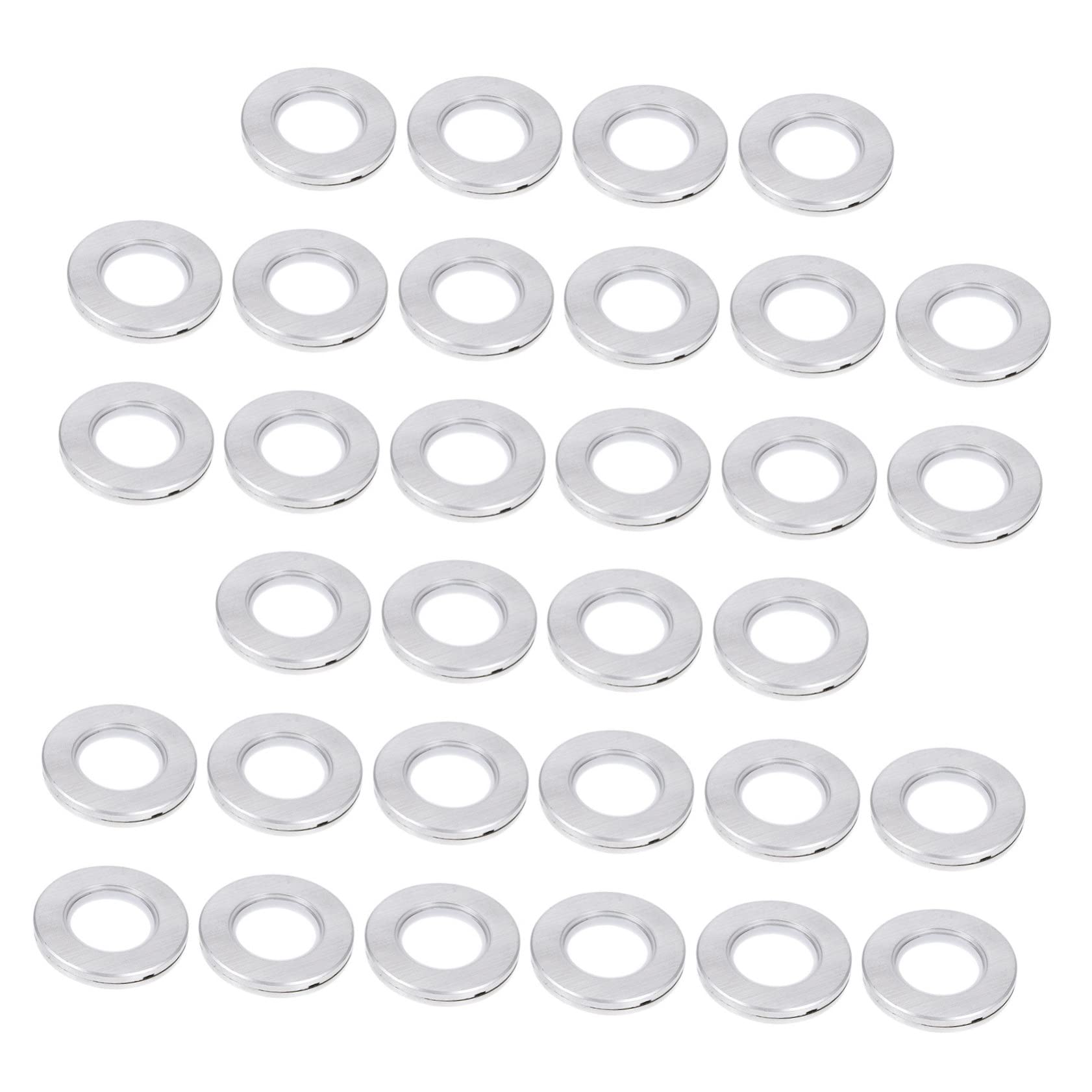 HOLIDYOYO Clips Hooks 50pcs Buckle Style Curtain Hangers Hooks Easy Installation and Washable Roman Circle Ring