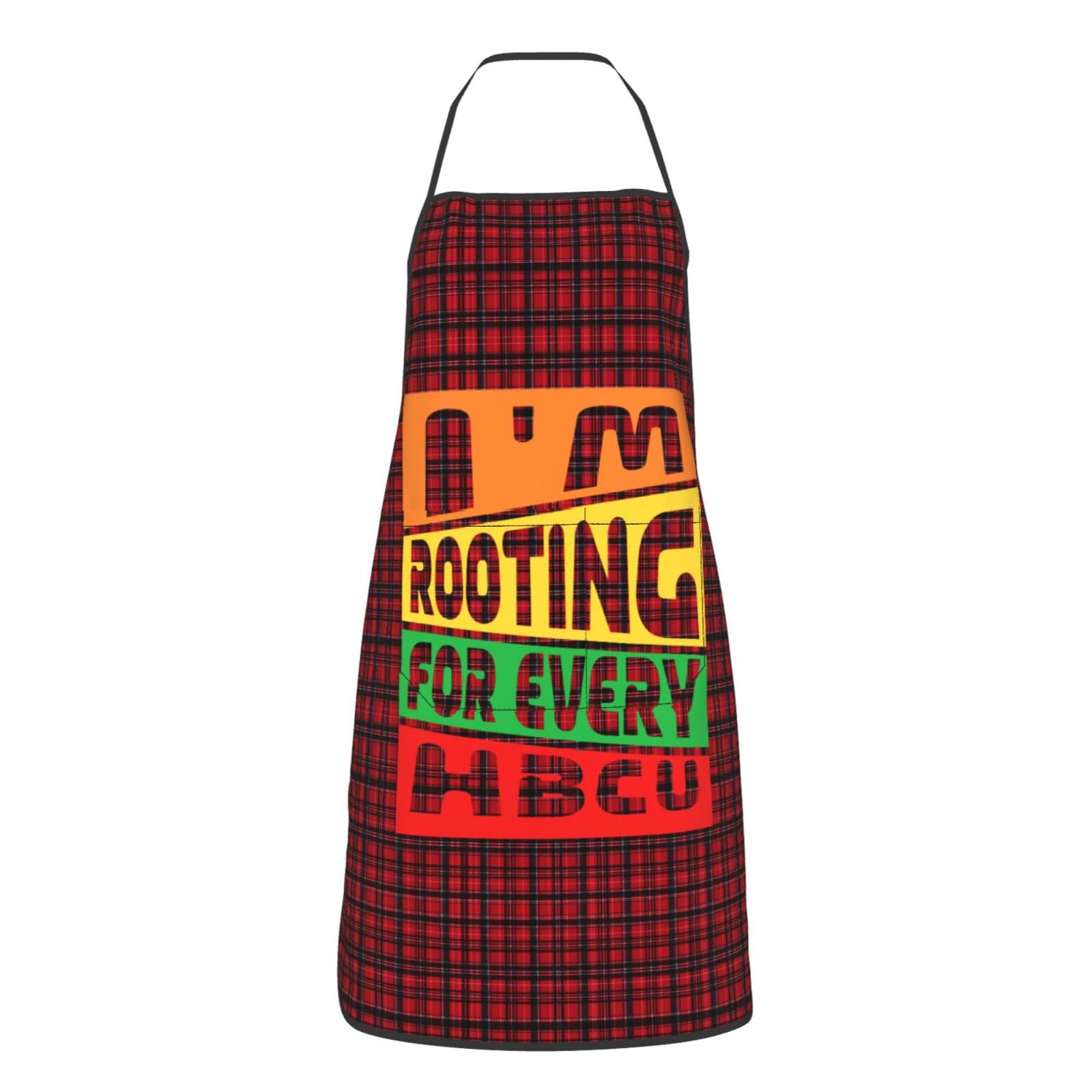 nopicsn I'm Rooting for Every HBCU Apron for cooking with Pockets Women Men Kitchen Chef Funny Aprons
