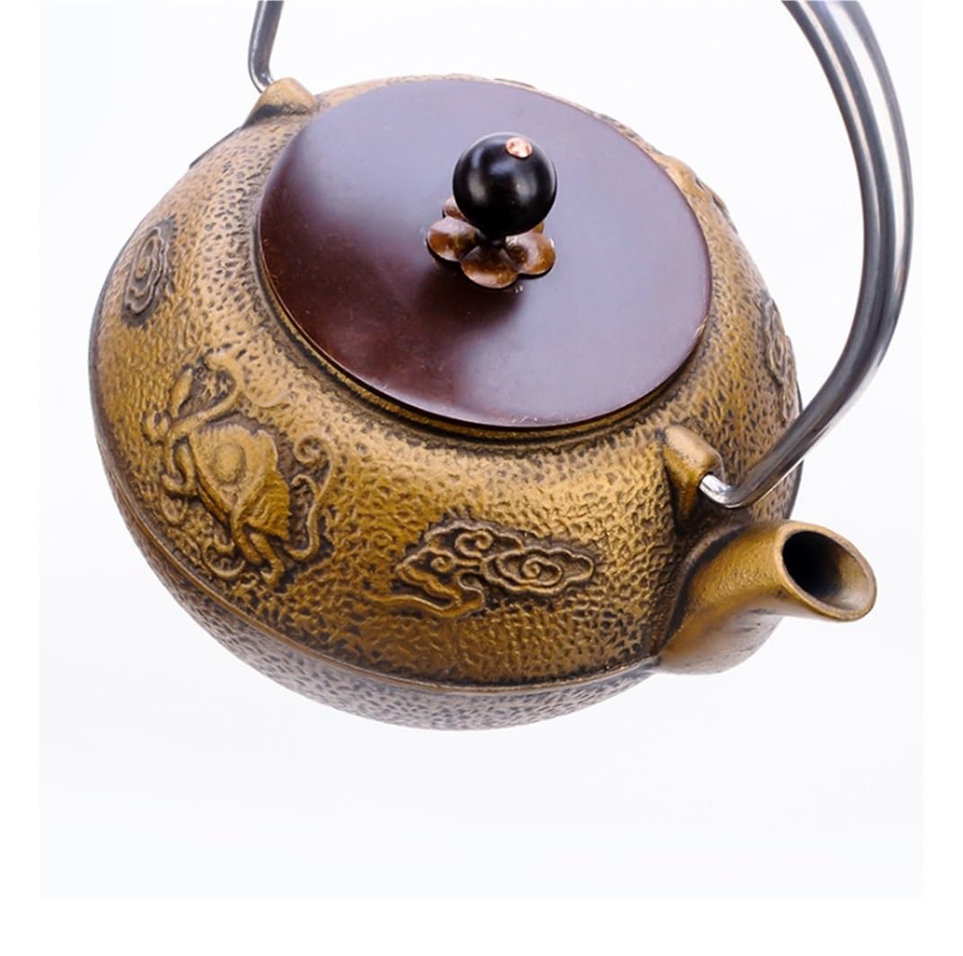 Argent 2.4l - Bouilloire japonaise sans revêtement, théière à bulles oxydant dur, théière à lait