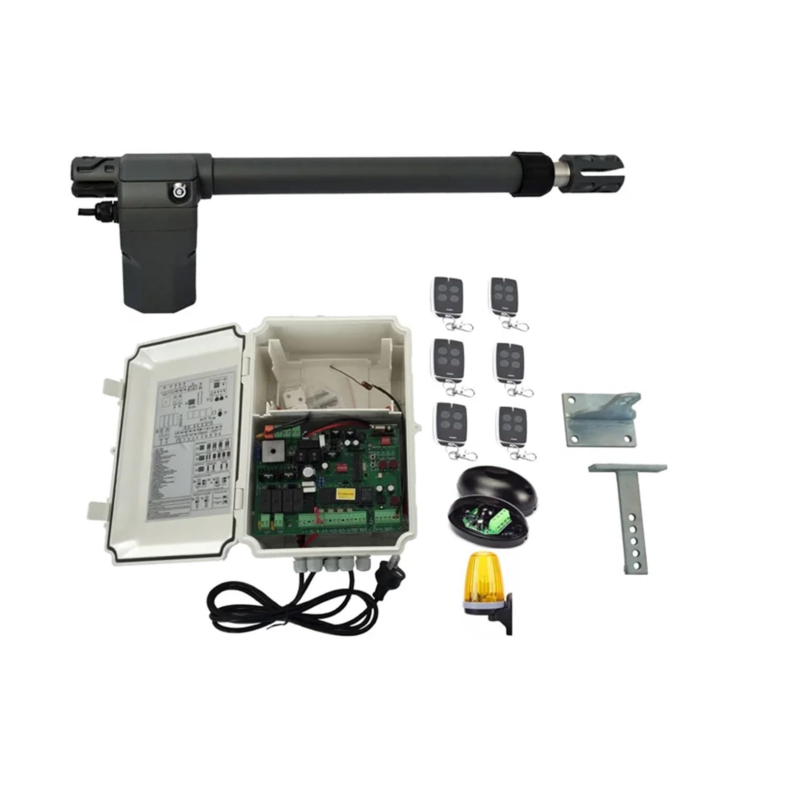 Otwieracz Bramy, Zestawy silników do automatycznego otwierania bram skrzydłowych 400 kg na skrzydło pojedynczej bramy skrzydłowej(Set2 4 remotes)