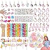 Anniversaire Licorne Cadeau, 92 Pièces Licorne Pinata Anniversaire Fille Bracelets Slap Licorne Porte-clés Bagues Pinces…